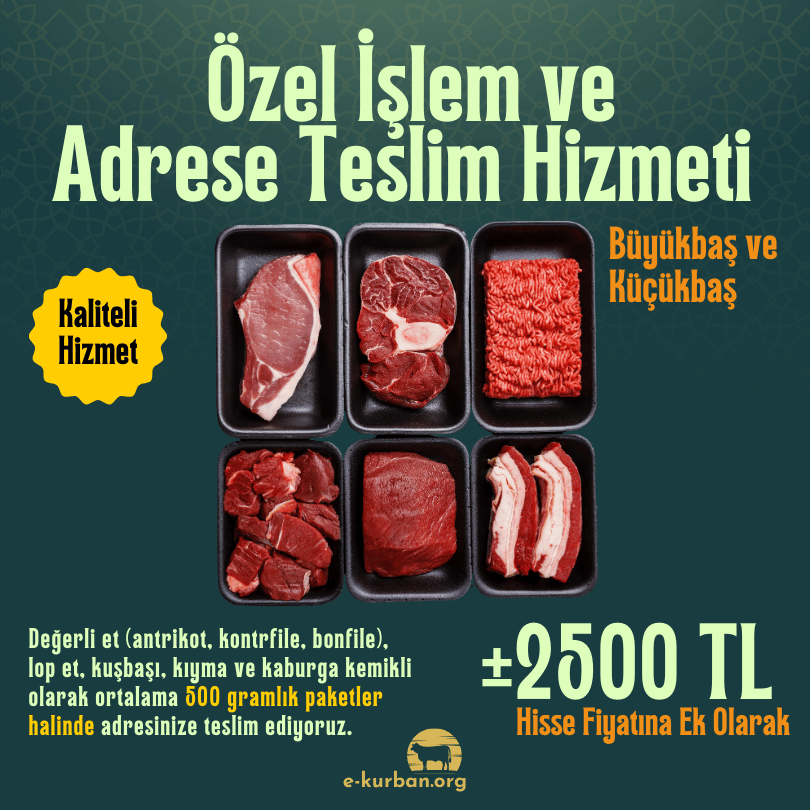 Özel İşlem ve Adrese Teslim Kurbanlık 2025